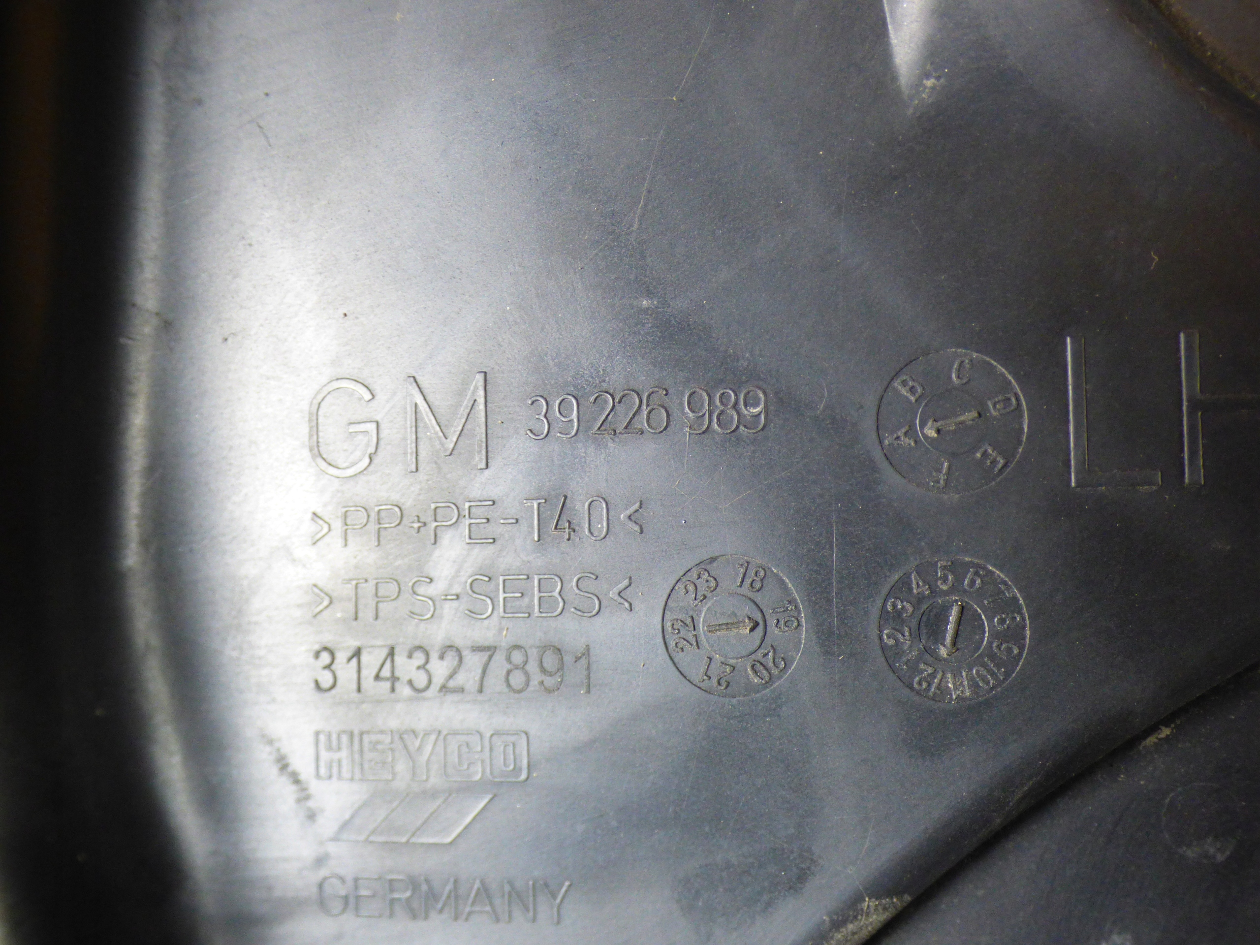 torpedo lower st.BDB 39226989 OPEL ASTRA K V LIFT