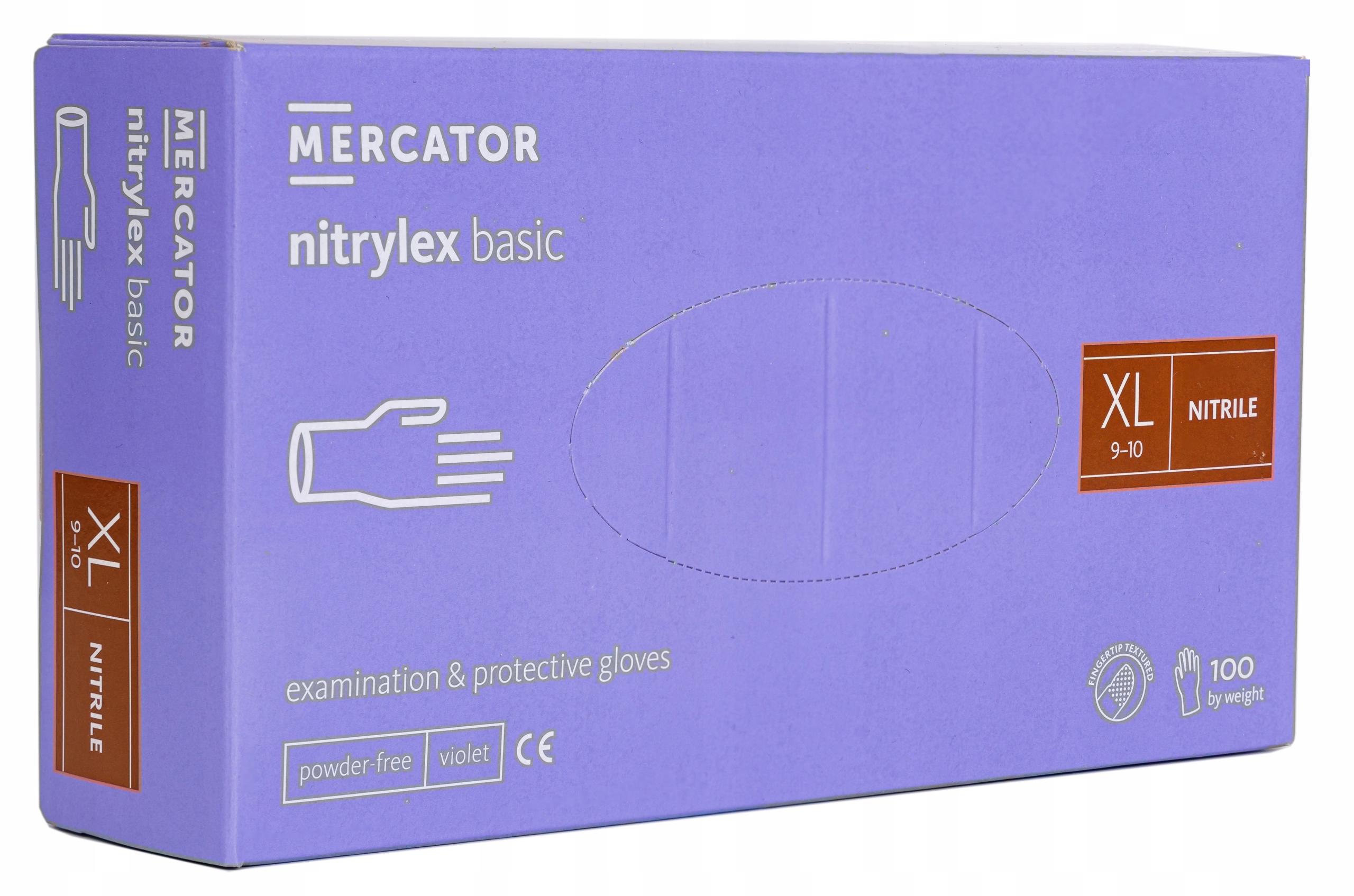 

Nitrylex Basic Fioletowe Rękawice Nitrylowe 100 XL