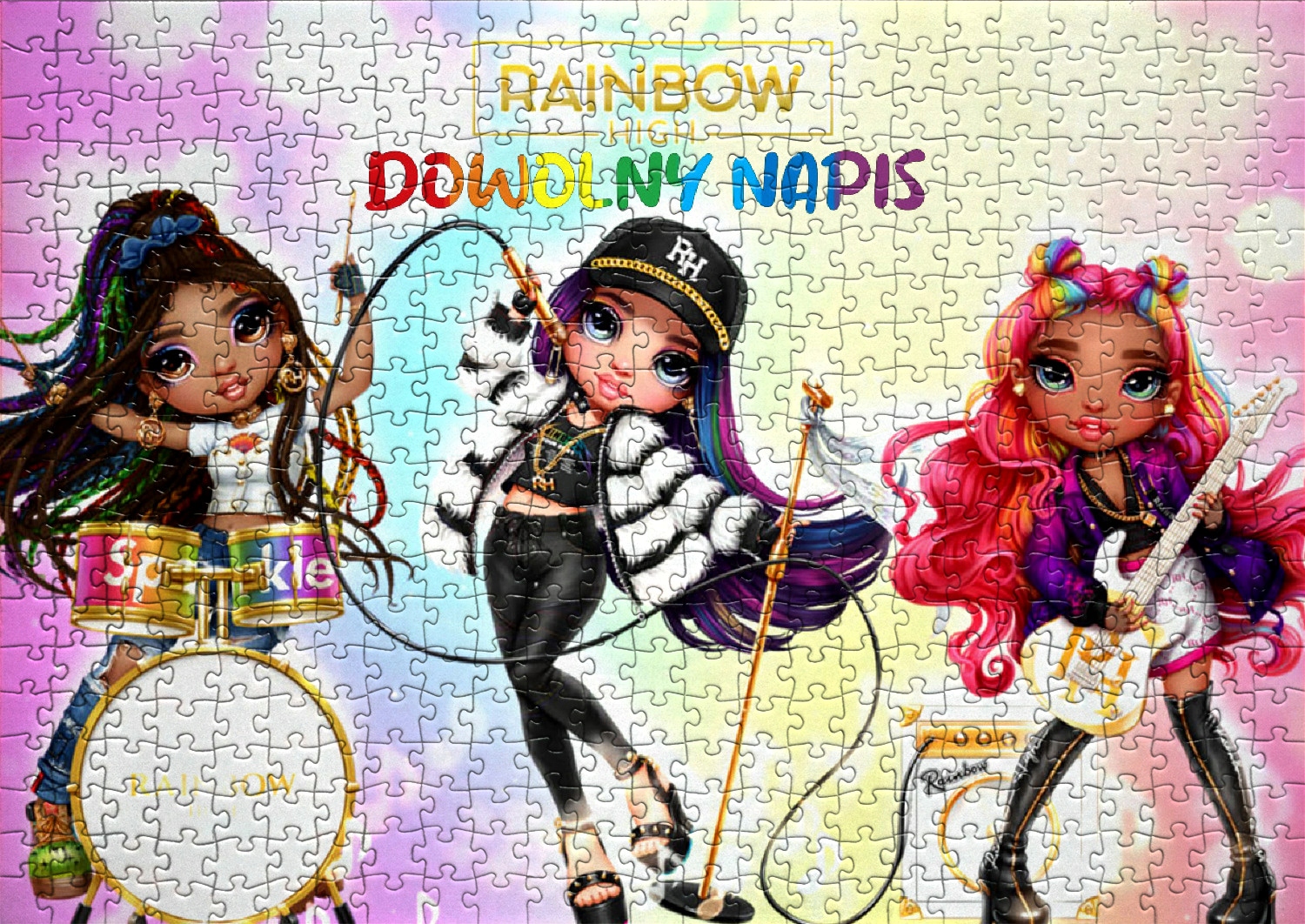

Puzzle Rainbow High z Twoim Napisem A3/192EL