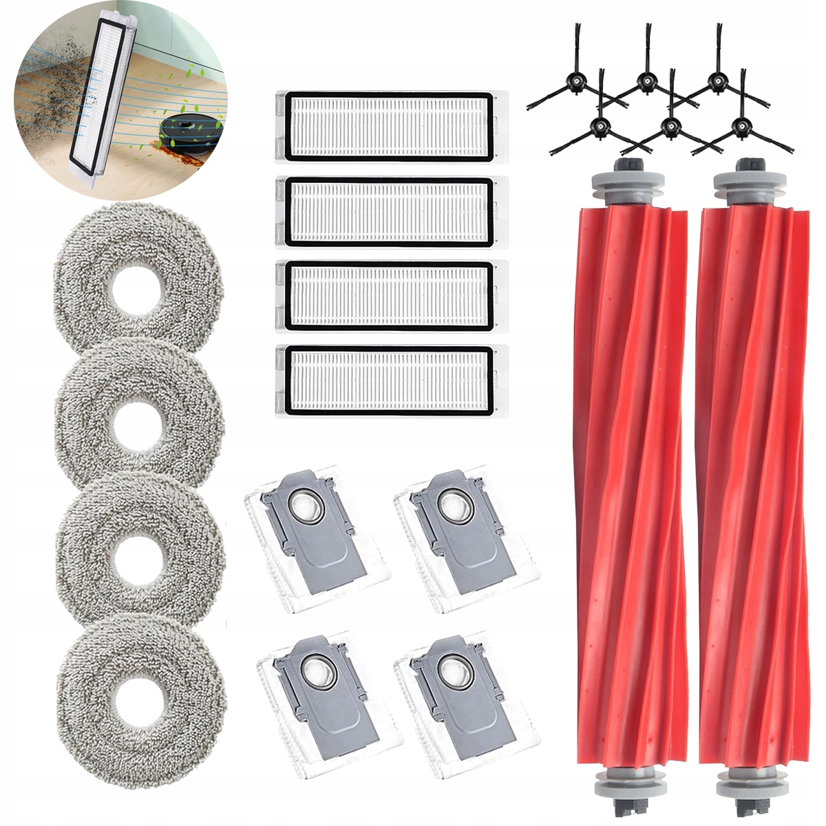 20szt Akcesoria do odkurzacza Roborock Q Revo Robot Vacuum