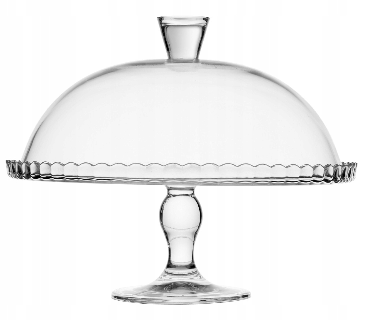 Patera z kloszem na ciasto tort 32cm PASABAHCE !!! Średnica 32.5 cm