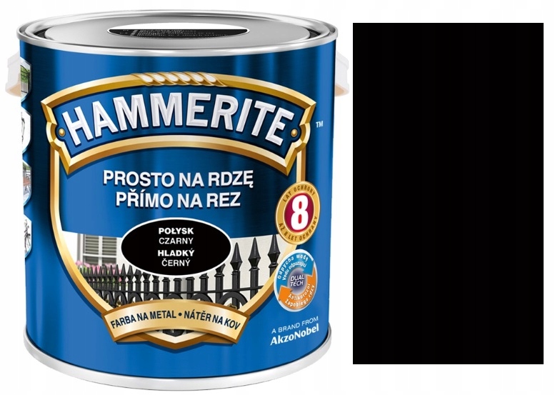 

Hammerite Prosto Na Rdze Połysk Czarny 2,5L