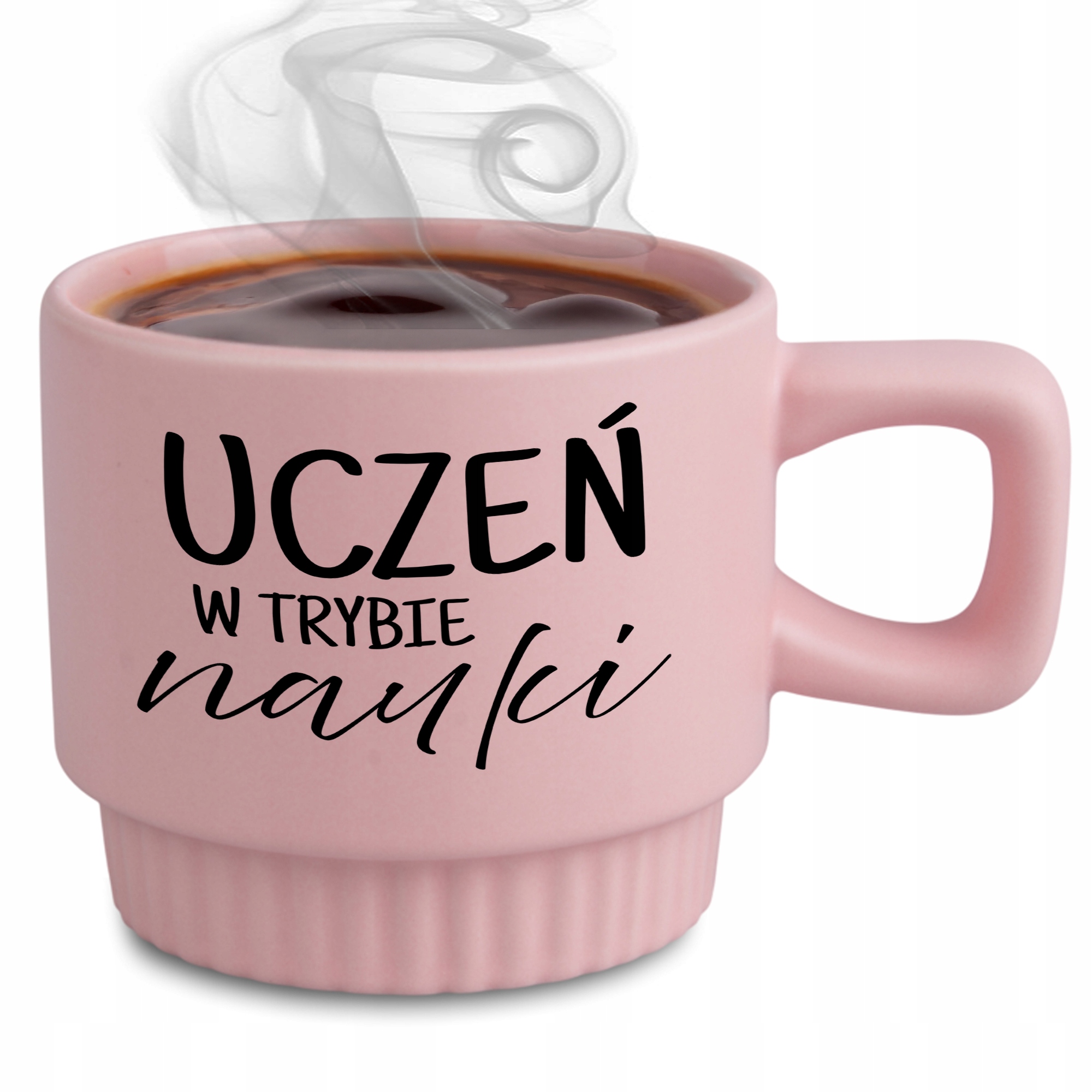 Hrnek Elegantní Rýhovaný Růžový Veselý Dárek Pro Žáka Režim Učení