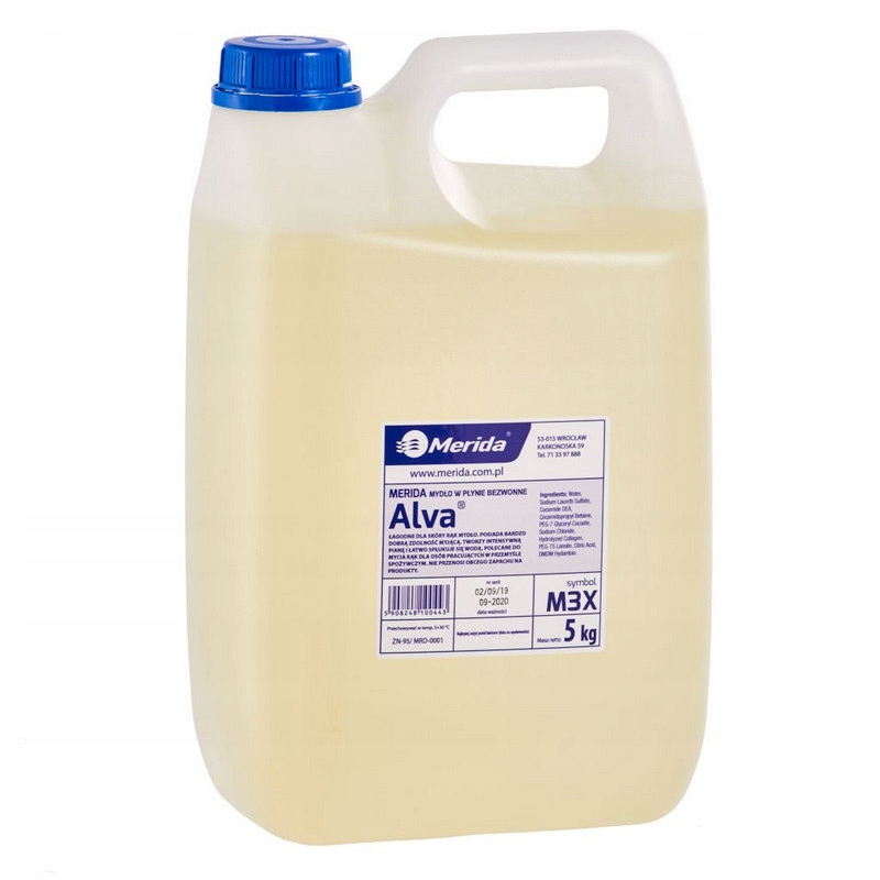 

Merida Mydło W Płynie Alva Bezwonne 5 Kg M3X