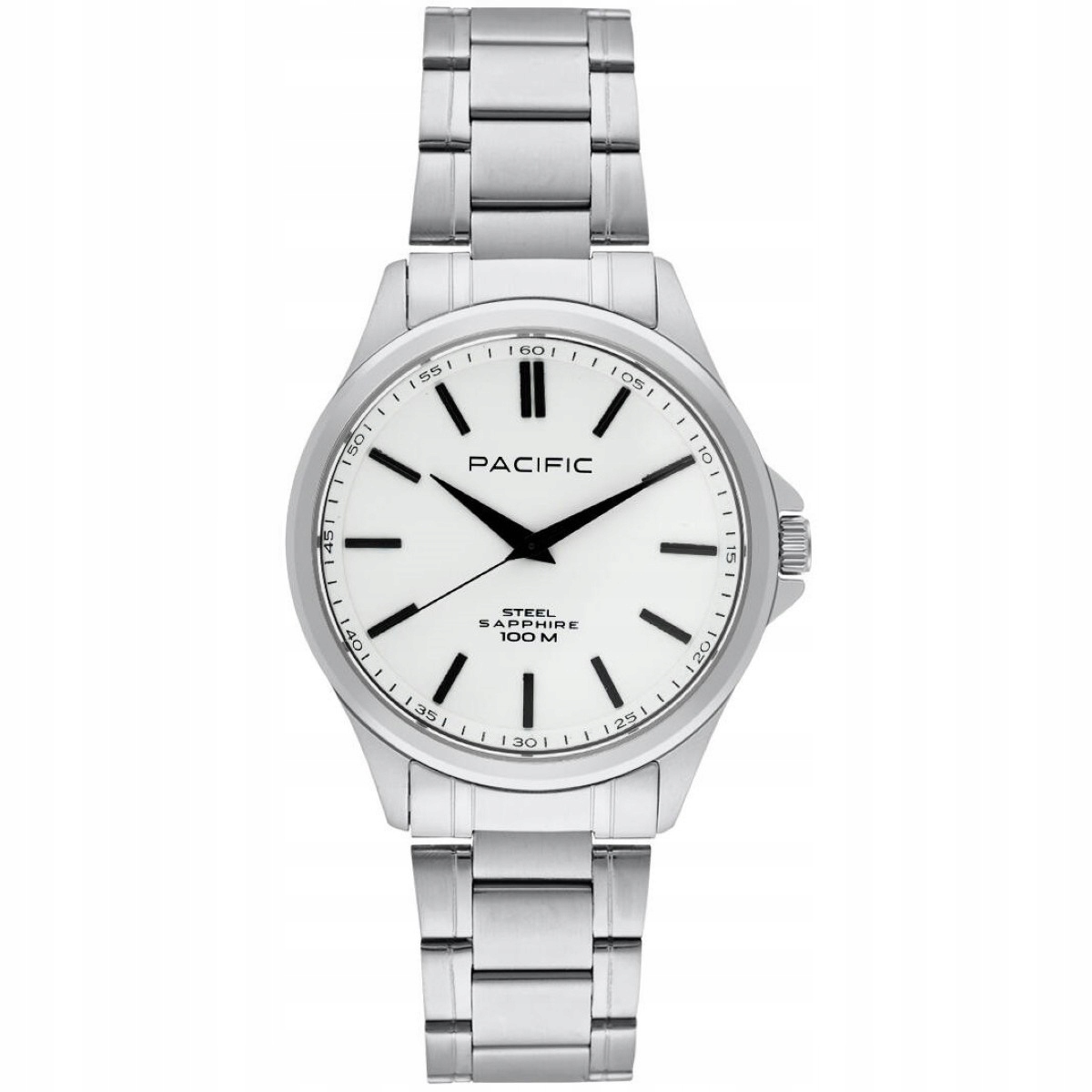 Stříbrné pánské hodinky na náramku Pacific SSMB-1103-01