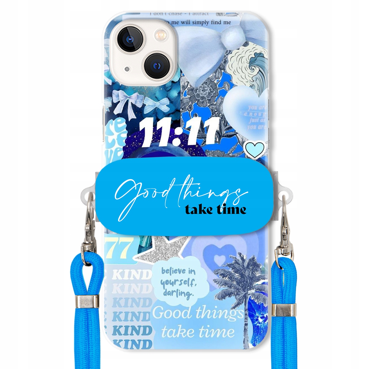 Puzdro pre iPHONE 15 Plus Držiak Crossbody vodítko Good Things Sea Lata