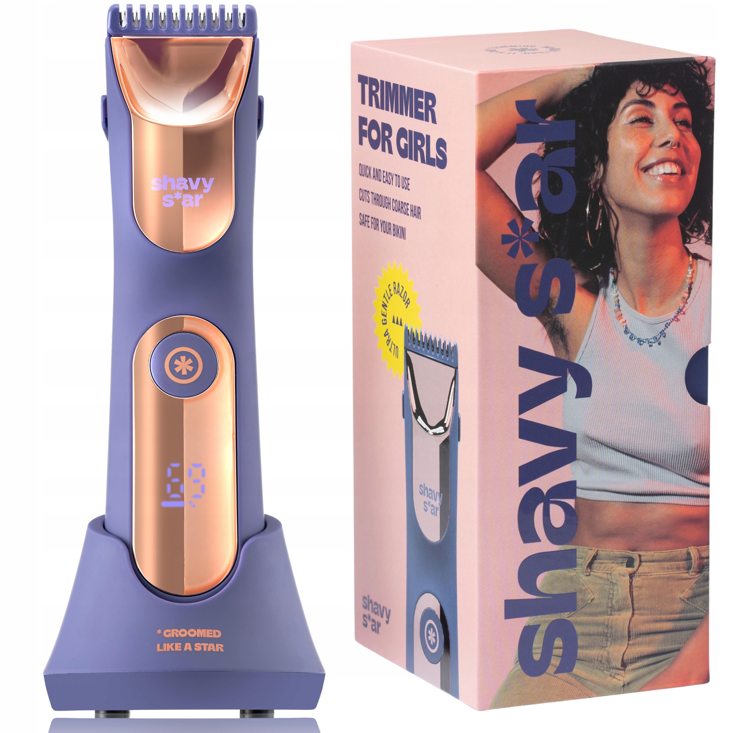 Damska Maszynka do Golenia Miejsc Intymnych Golarka do Ciała Nóg ShavyStar