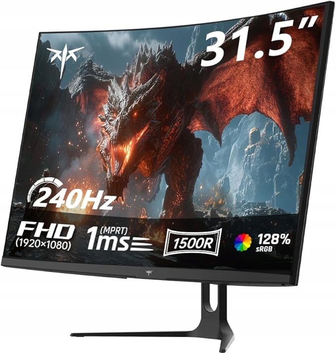 Ktc H32C5 Zakrzywiony Monitor Gamingowy 32 Cali 240Hz HDR10 sRGB 128%