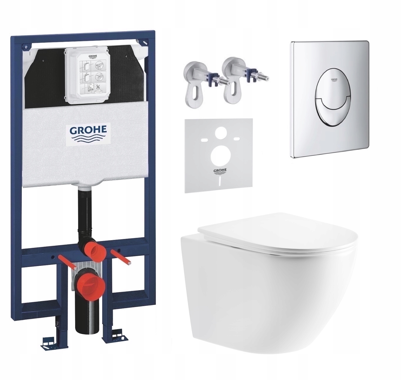 7v1 Wc Sada, Stelaz Grohe Slim Wc Miska Tornado Imprese Tlačidlo