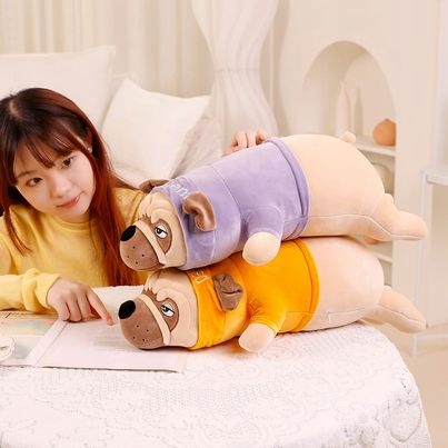 PIES MOPS BULDOG SWETEREK MASKOTKA PODUSZKA ZAGŁÓWEK PRZYTULANKA Wiek dziecka 3 m +