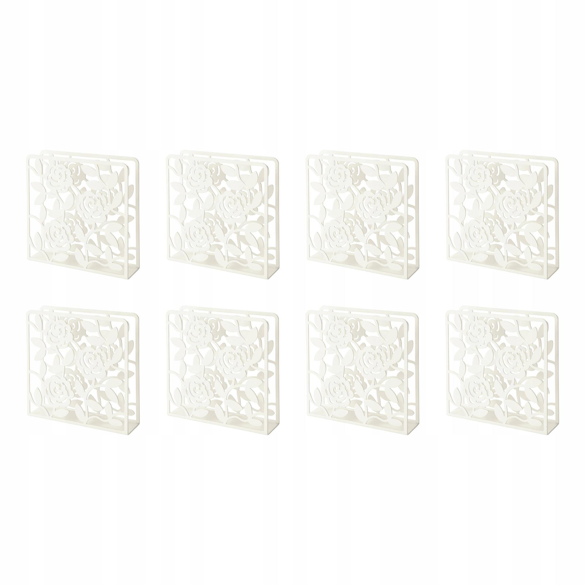 8 ks Bílý ubrousek 16x16 cm na ubrousky 33x33 40x40 Liksidig