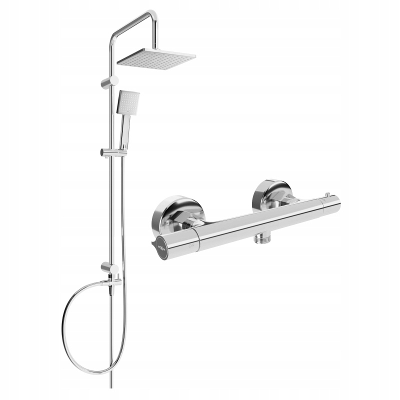 Mexen Tord odkrytý sprchový set Chromovaná