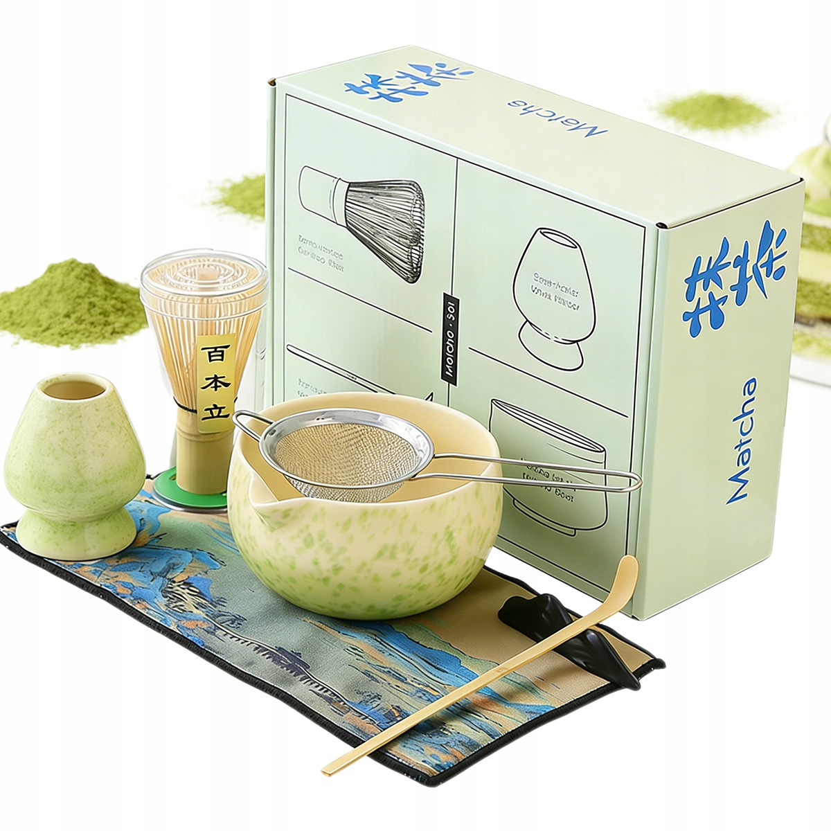 Dárková Sada Matcha Sada Na Vaření Obřadní Bambusová Sada
