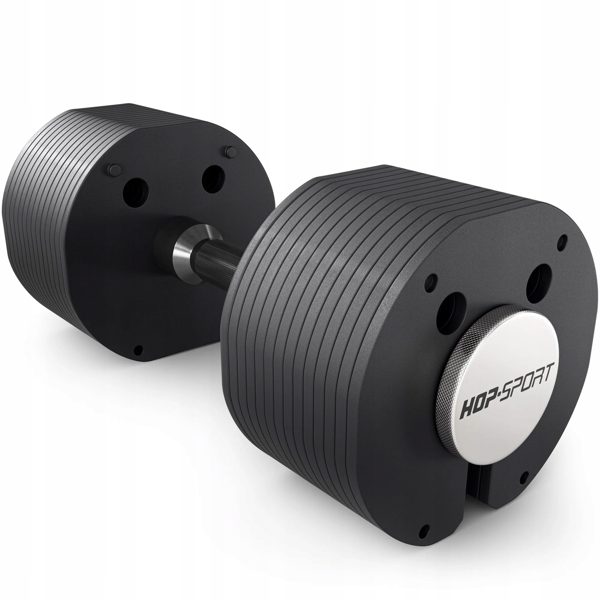 Nastavitelná litinová jednoruční činka Hop-Sport 4–30 kg, protiskluzová