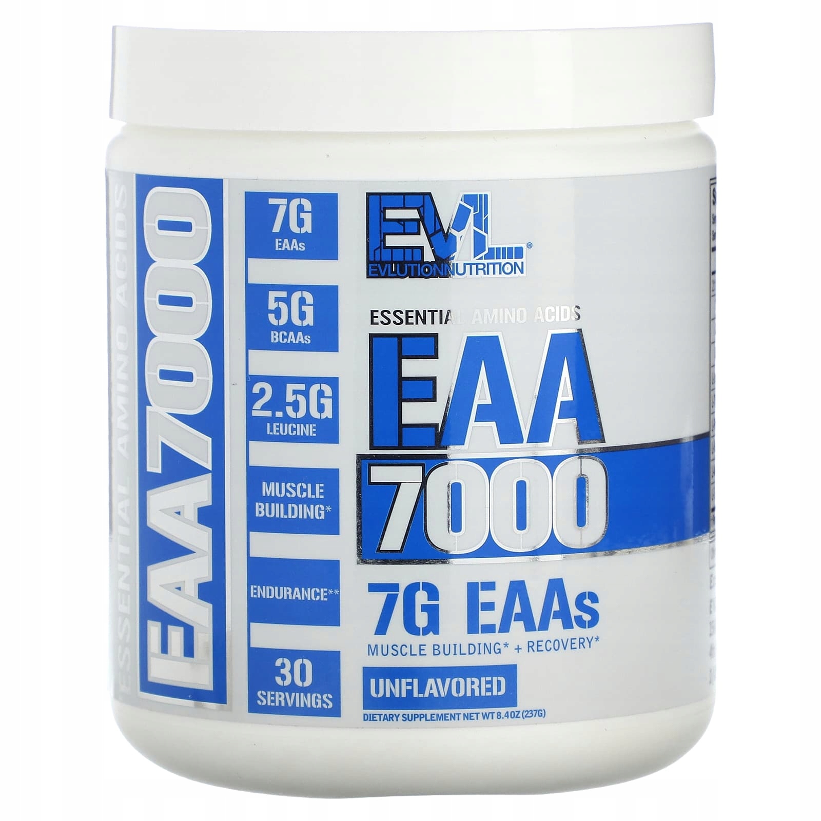 EVLution Nutrition, Eaa 7000, neochucený, 237 g