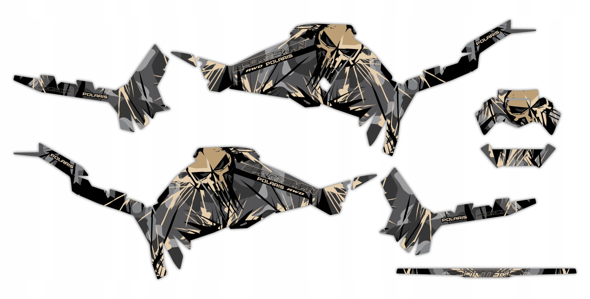 Dýha Samolepky Polaris Sportsman Touring 570 2025+ #8032904