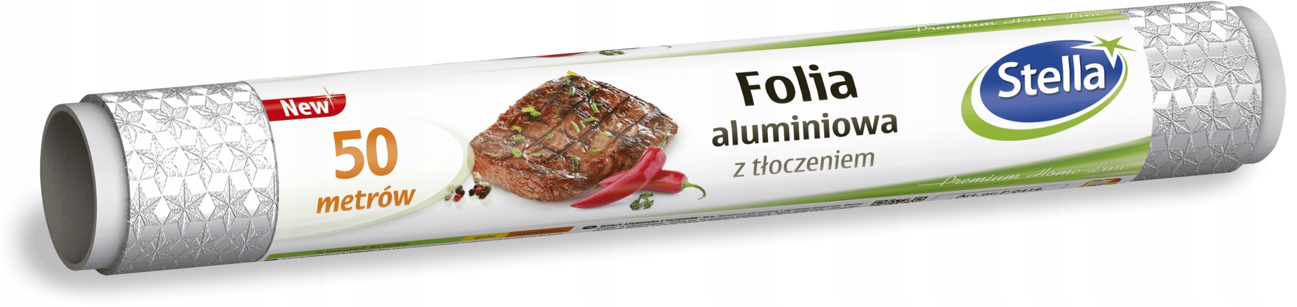 

Folia Aluminiowa Mocna Z Tłoczeniem Rolka 50m