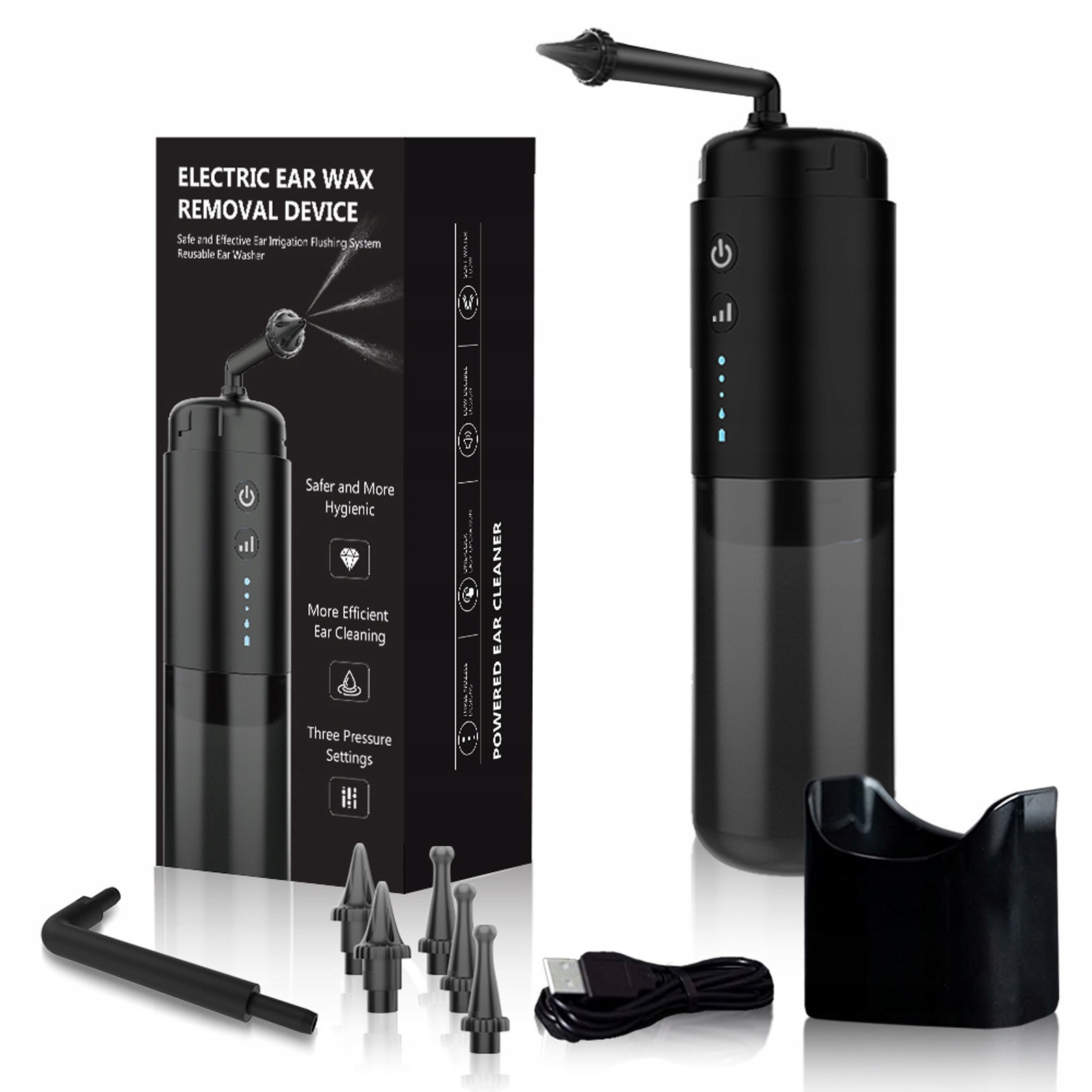 Irygator Urządzenie Do Czyszczenia Uszu Strzykawka Do Płukania Ucha Zestaw