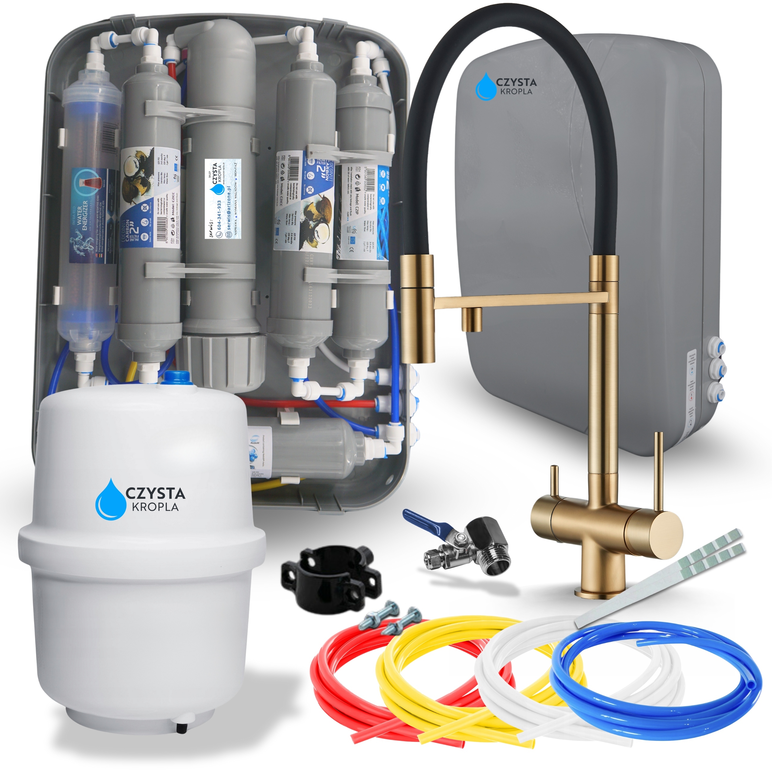 Filtr na vodu Kuchyňský podskříňový pod Dřez Kuchyňská baterie Atest Set