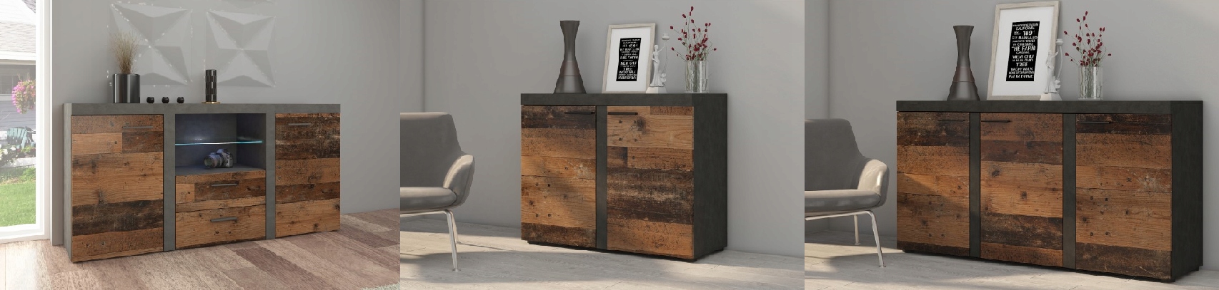 Meblościanka RUMBA Old Style / Matera Liczba elementów w zestawie 4