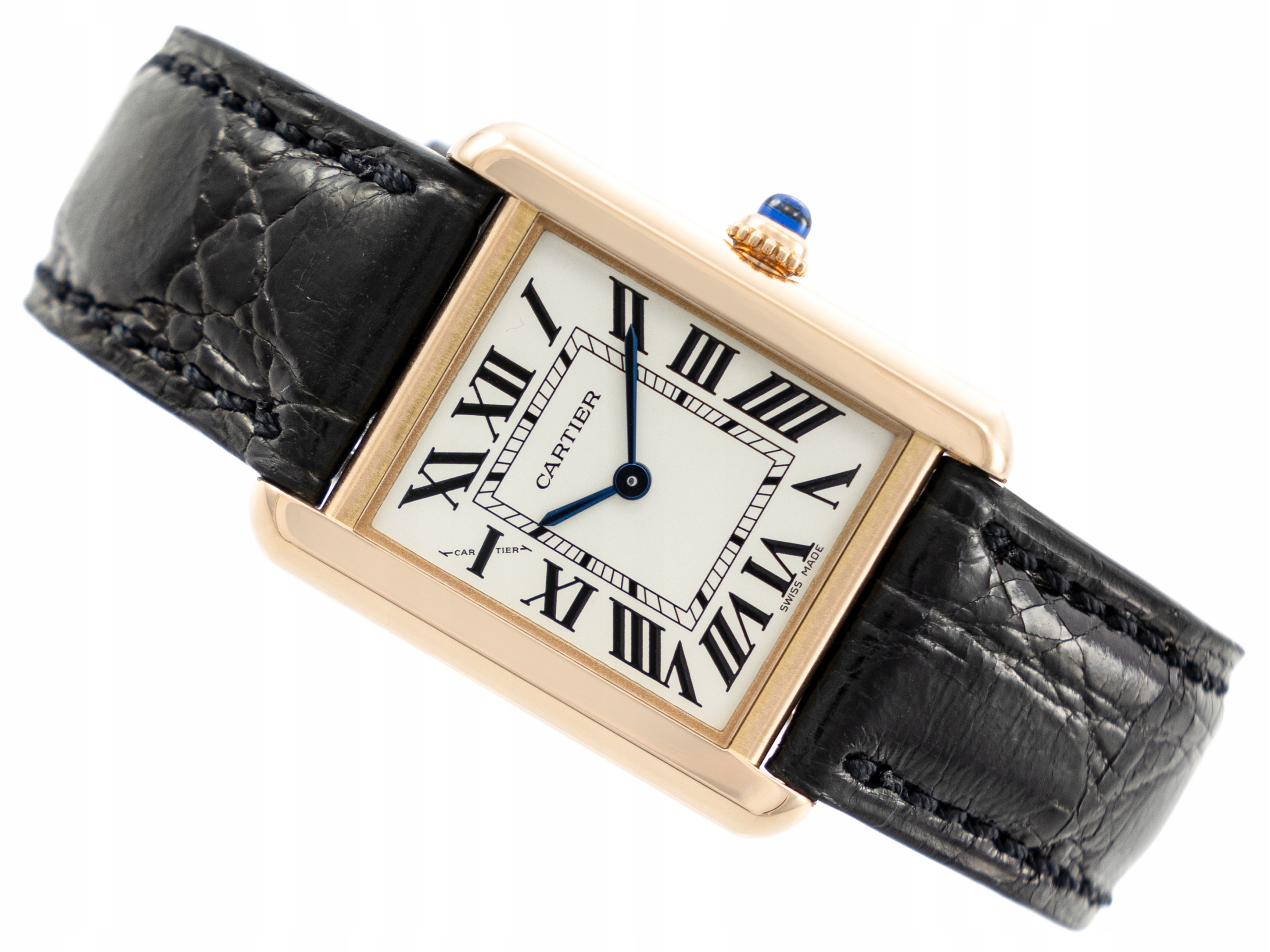 CARTIER TANK SOLO 18K RÓŻOWE ZŁOTO 24MM BOX KWARC REF. 3168