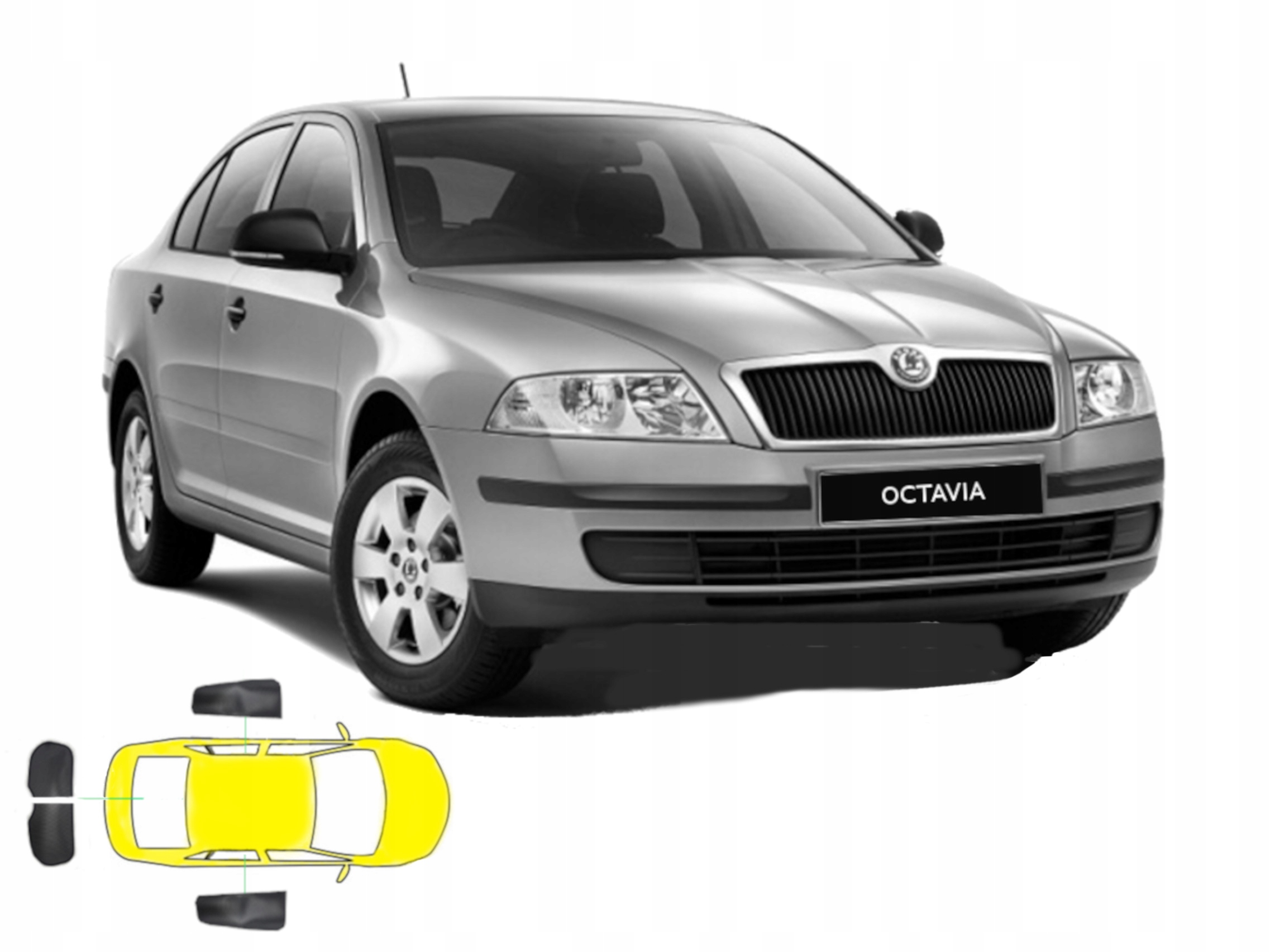 

Zasłonki dedykowane Skoda Octavia II htb