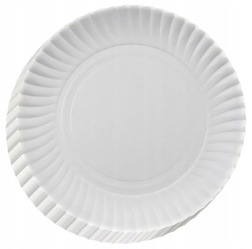 TALERZYKI PAPIEROWE JEDNORAZOWE EKOLOGICZNE 18cm Materiał papier