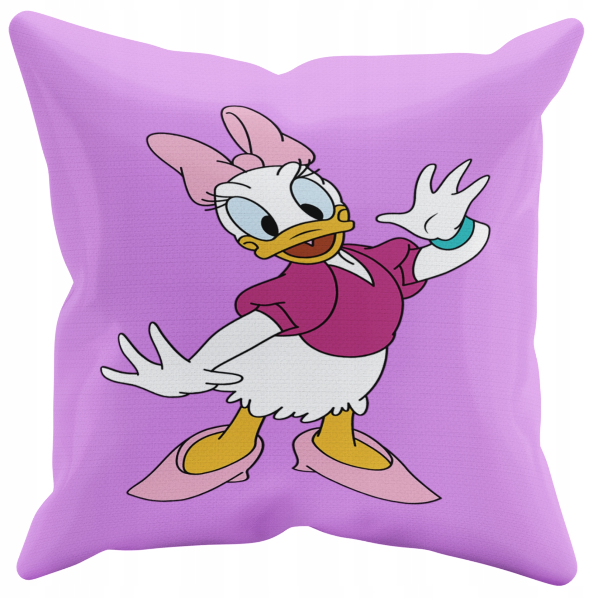 POSZEWKA NA PODUSZKĘ JAŚKA DO PRZEDSZKOLA DAISY+ IMIĘ GRATIS Kolor dominujący odcienie różu