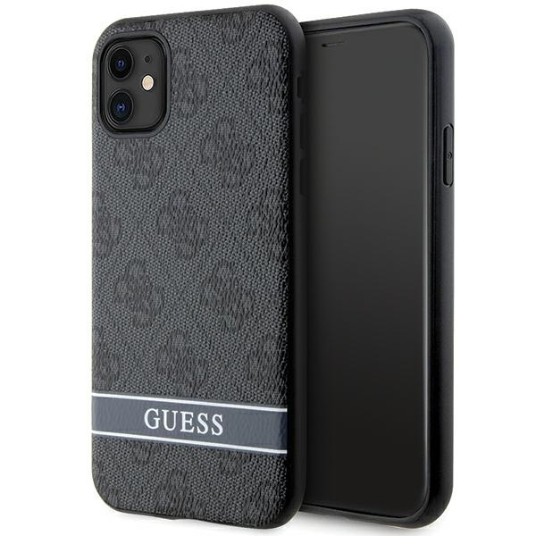 Guess GUHCN61P4SNK iPhone 11 Xrszary/grey hardcase 4G Stripe