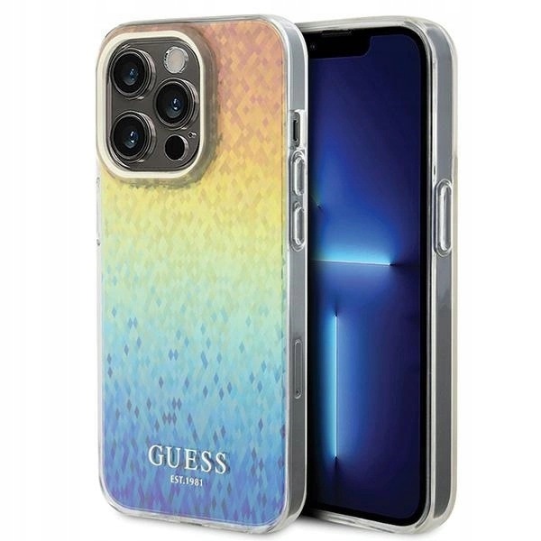 Etui Guess IML Faceted Mirror Disco Iridescent do iPhone 14 Pro