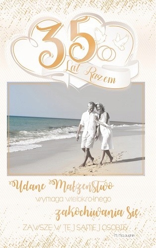 

Kartka na 35 rocznicę ślubu jubileusz romantic RS5