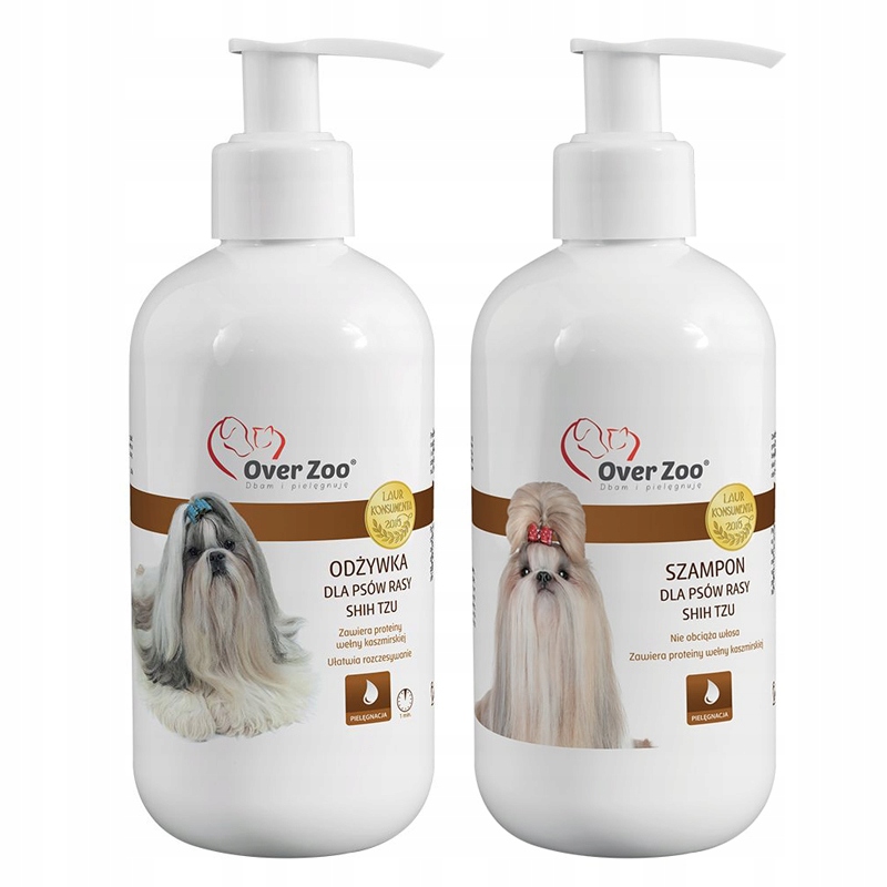 OVERZOO Zestaw SZAMPON+ODŻYWKA dla Shih Tzu 490ml EAN 5900232785902