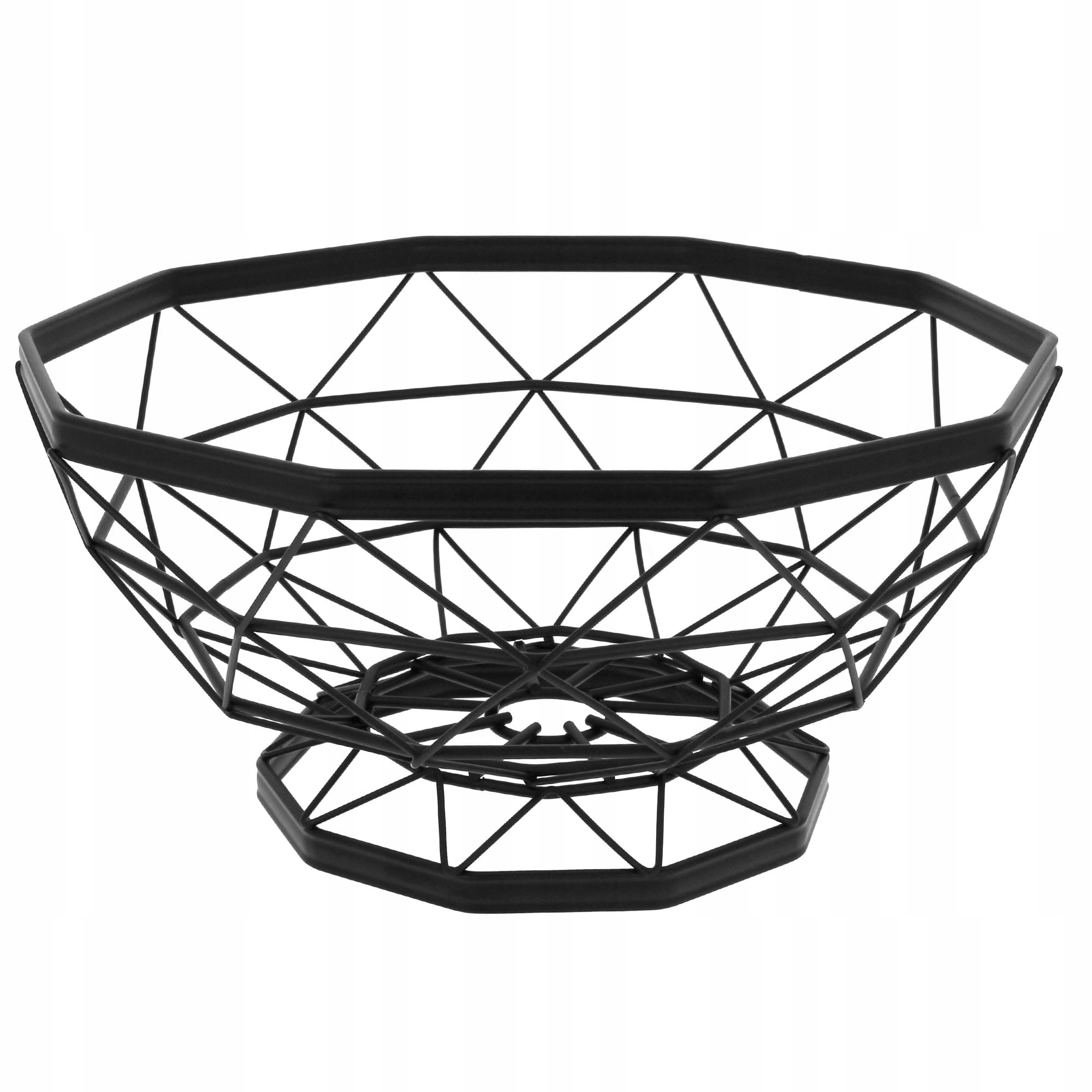 KOSZ NA OWOCE METALOWY KOSZYK CZARNY Marka Brunbeste