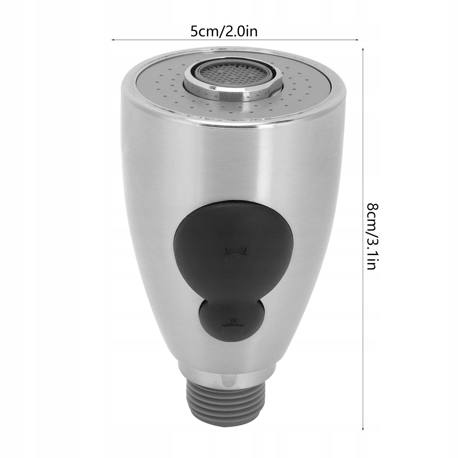 SŁUCHAWKA DO BATERII WYCIĄGANĄ WYLEWKĄ Kolor biały