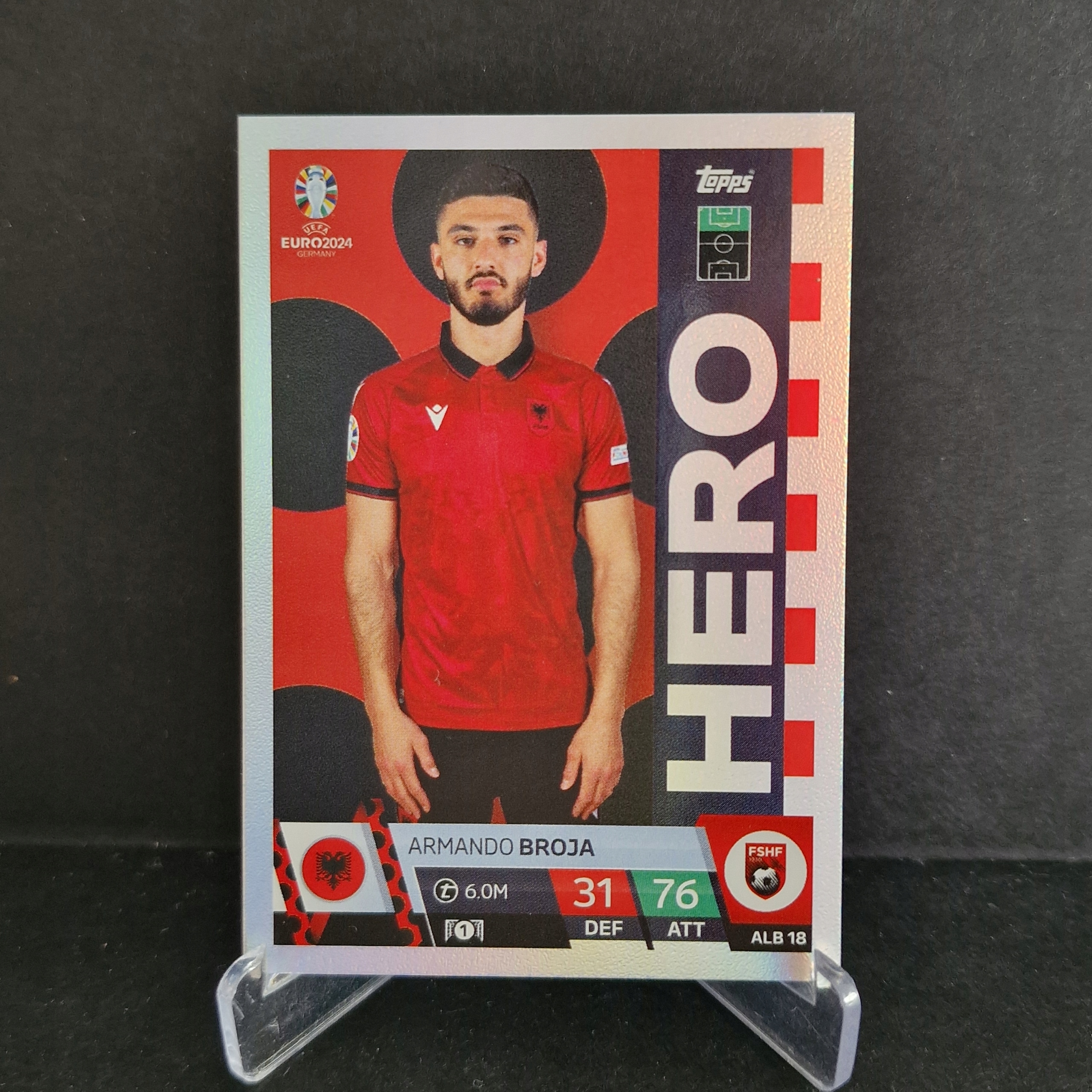2024 Euro Topps Match Attax Broja ALbania /EU3