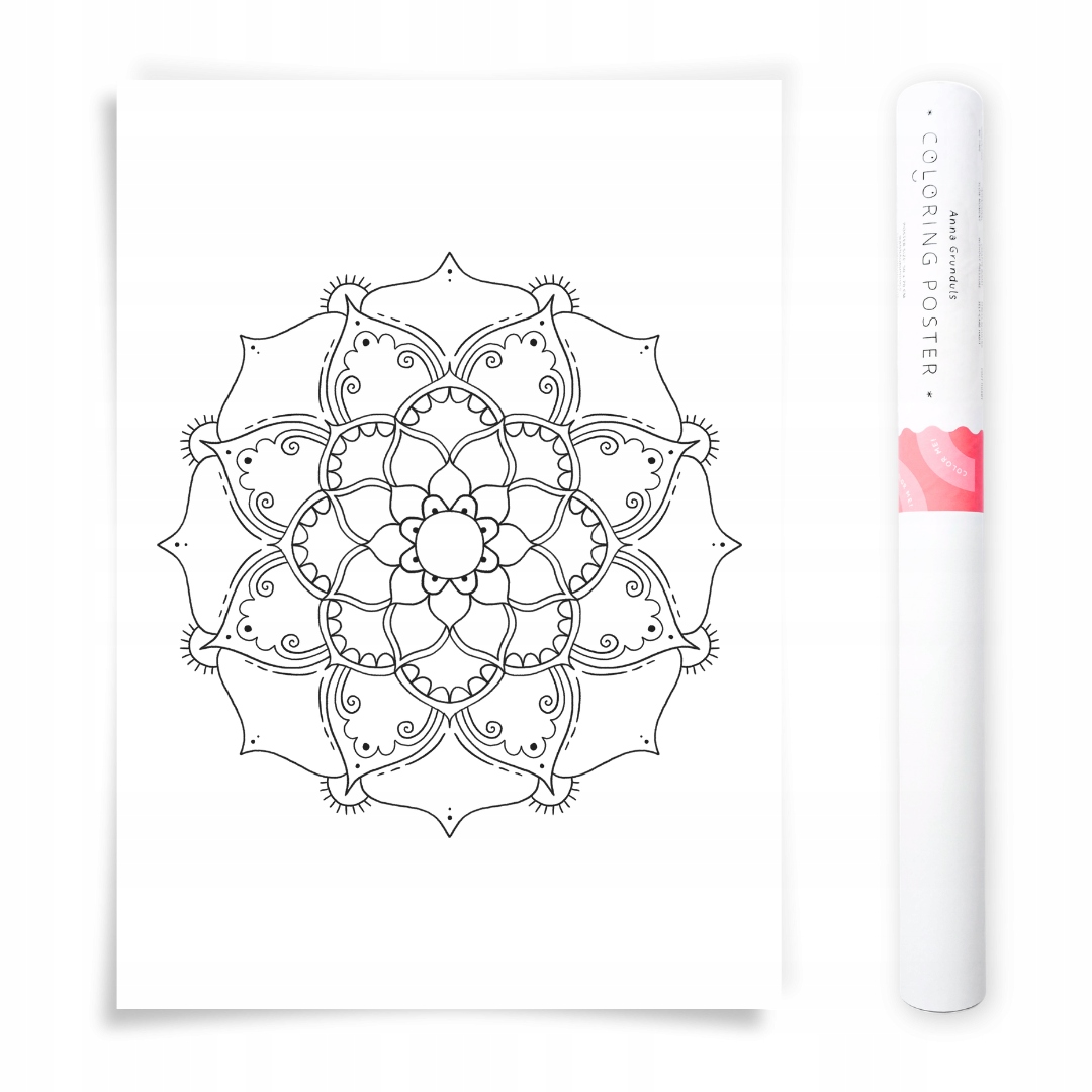 50x70 cm Plakát na vybarvování Mandala Anna Grunduls