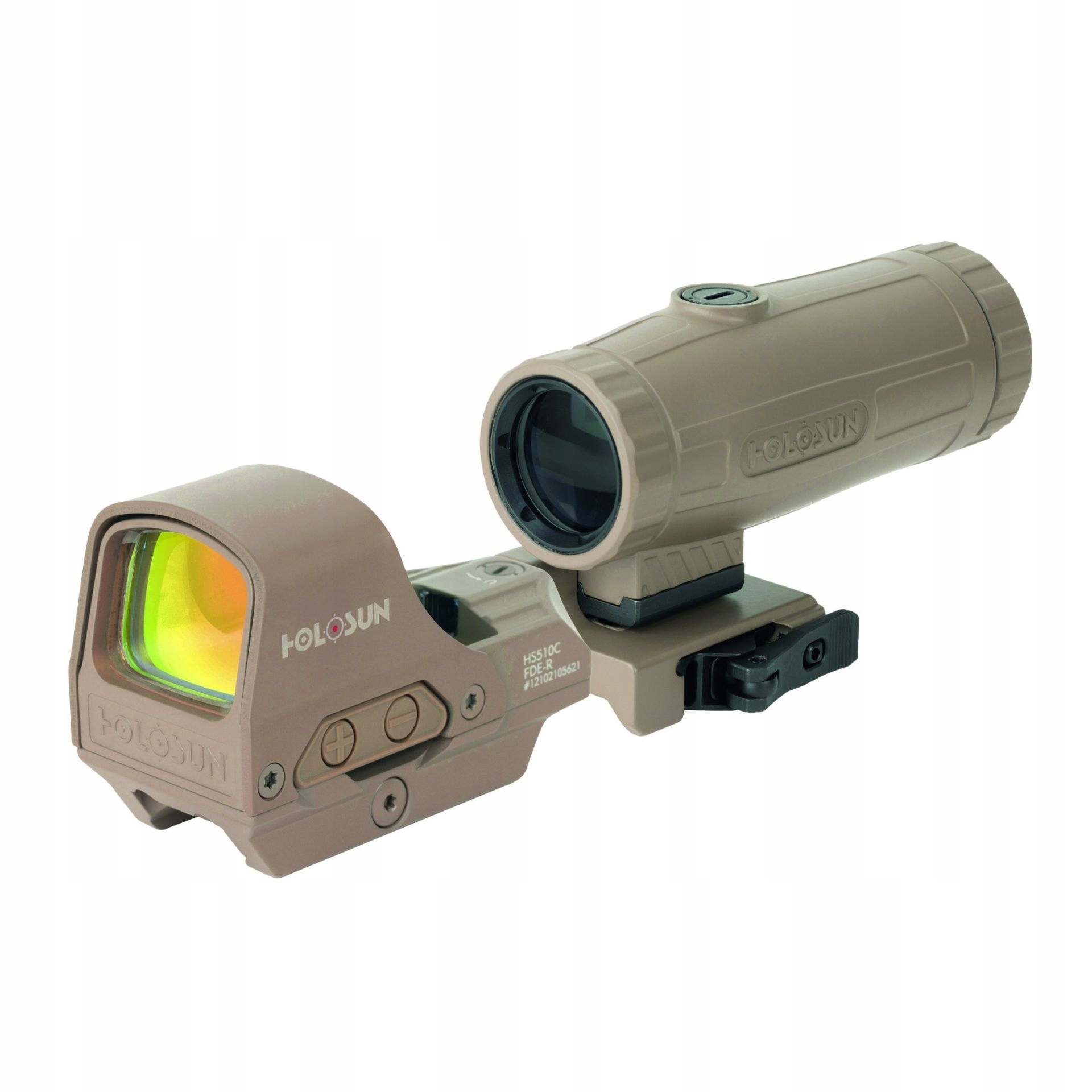Sada Holosun Kolimátor HS510C & Zvětšovač HM3X Red Dot Fde Set