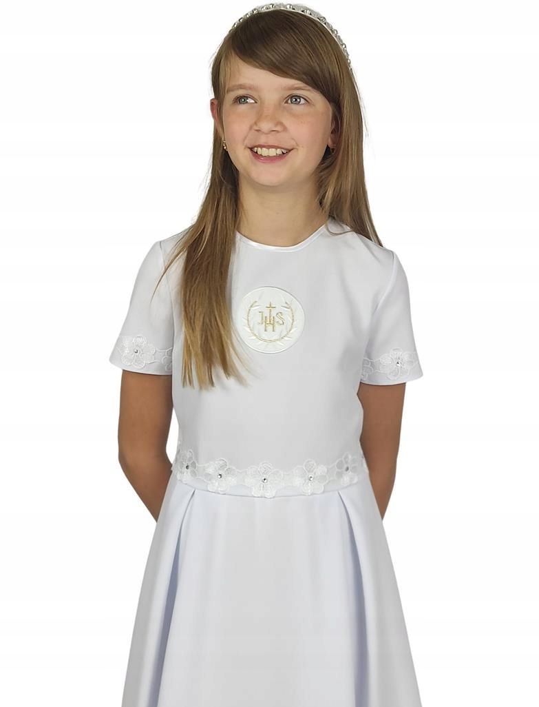 Sukienko - alba komunijna dla dziewczynki - r. 146