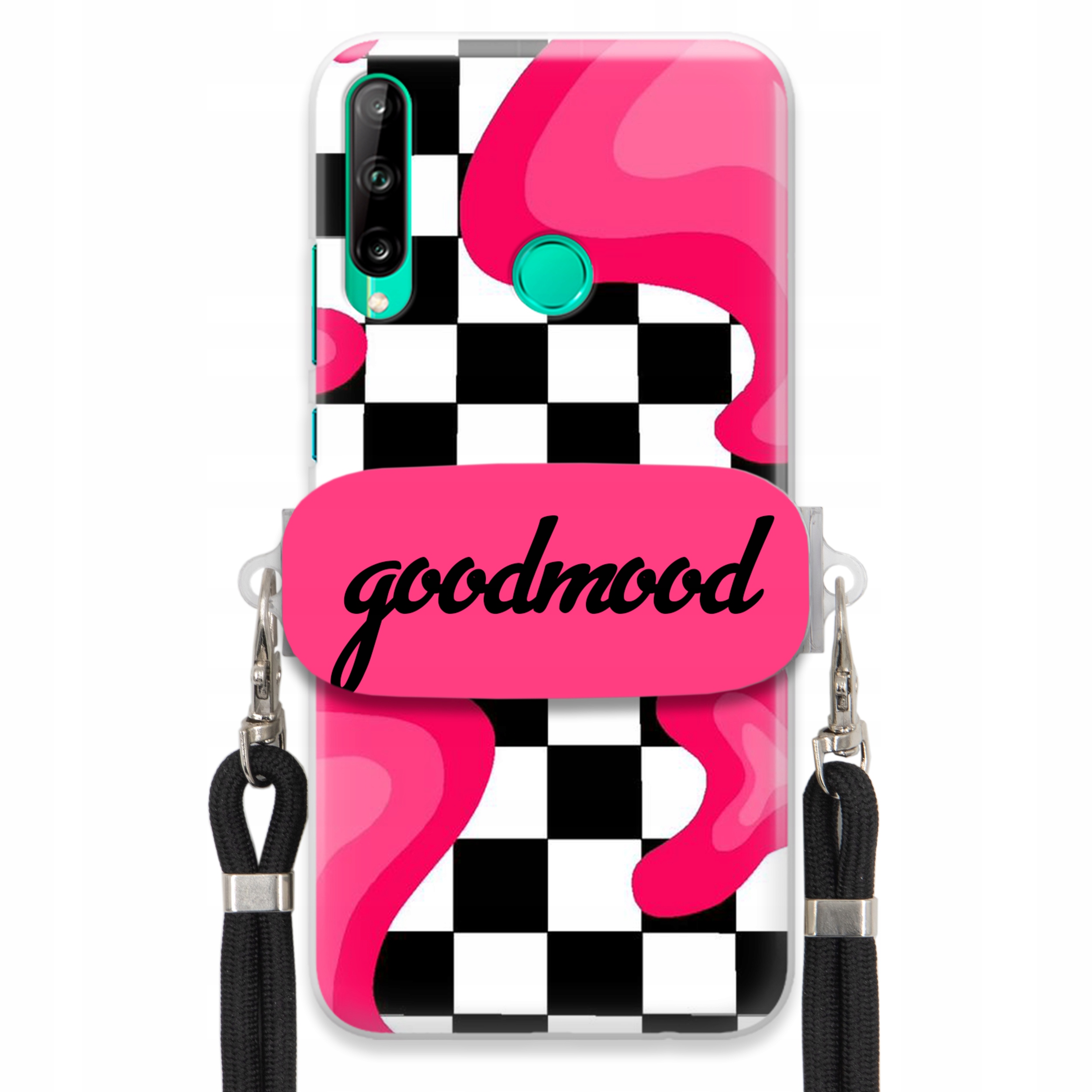 Pouzdro Pro Huawei P40 Lite E Sada Case Držák Na Vodítko Černá For Teen Splash