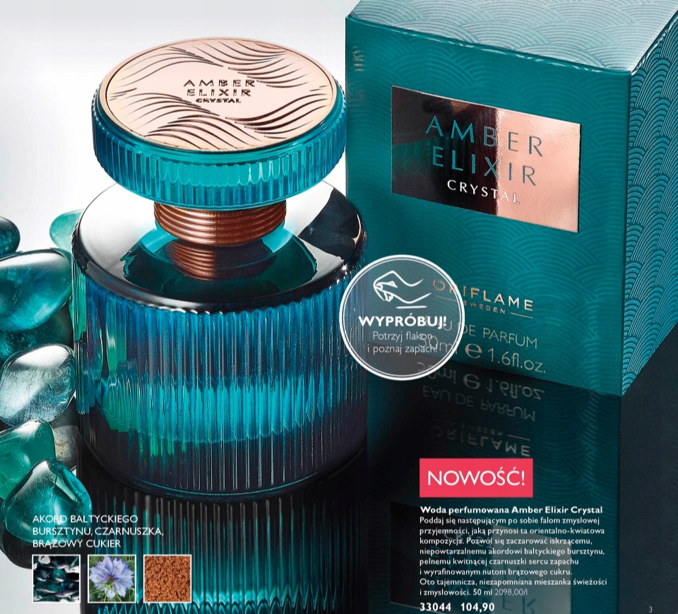 Amber Elixir Crystal woda perfumowan Unikat