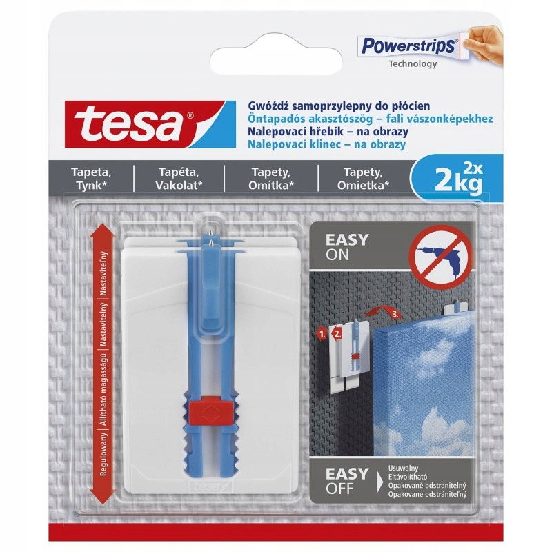 

Tesa 77779 gwóźdź z regulacją Tapeta Tynk 2kg