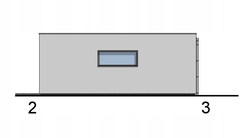 PROJEKT GARAŻU DWUSTANOWISKOWEGO G21 - modern 2 Długość 7.62 m