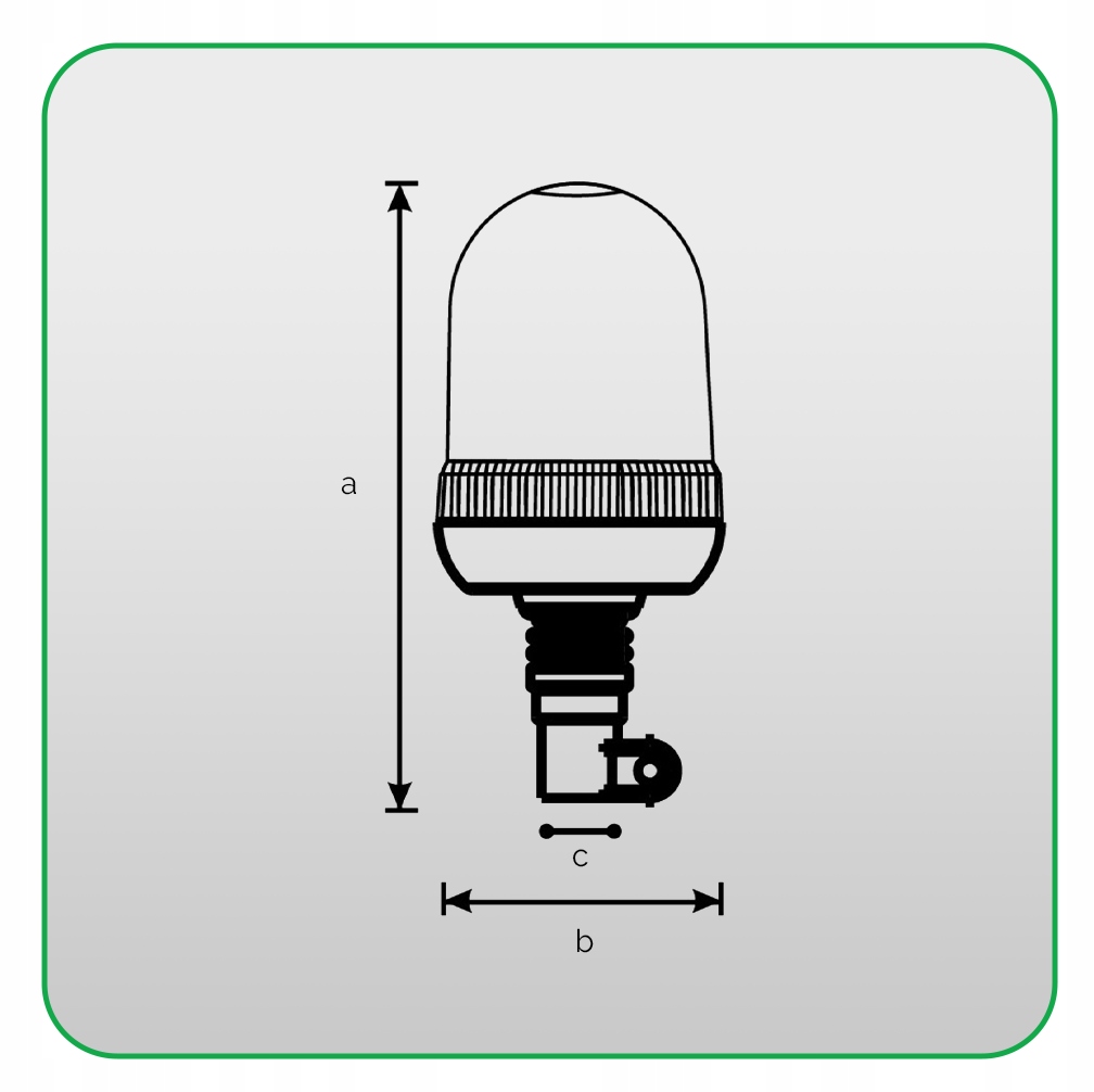 LAMPA OSTRZEGAWCZA kogut ELASTYCZNA H1 ŚLIMAK flex Stan opakowania oryginalne