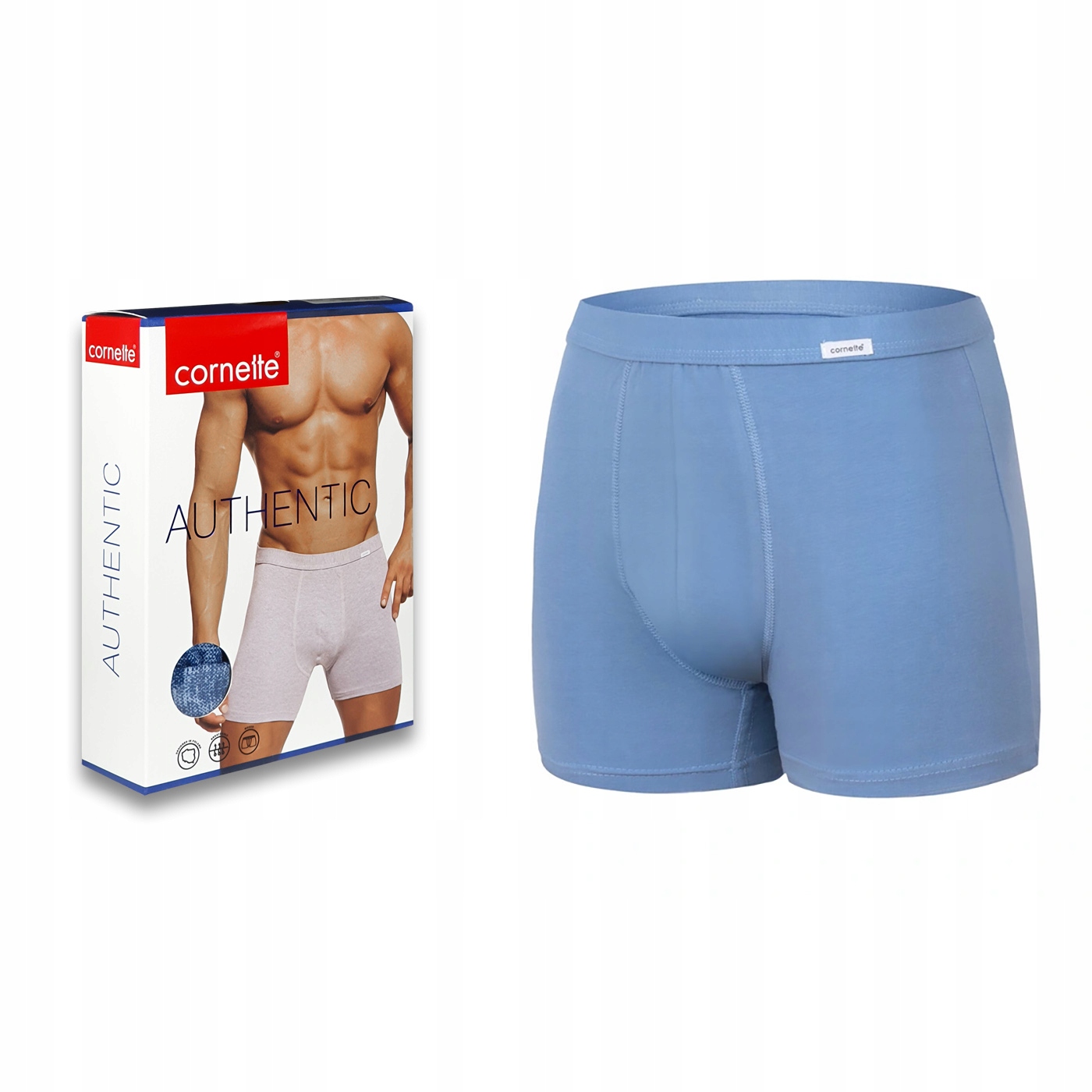 

Bokserki Cornette Authentic Boxer niebieski L