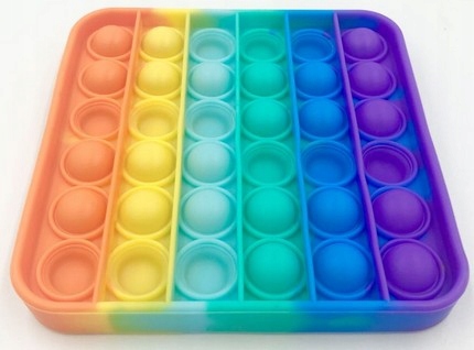 

Stres Push Pop-it Bubble Fidget Toys Tęczowa