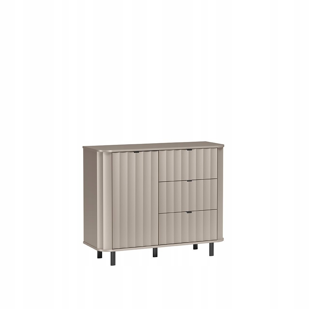 Komoda Moderno 111 cm do obývacího pokoje Ložnice Odstíny béžové