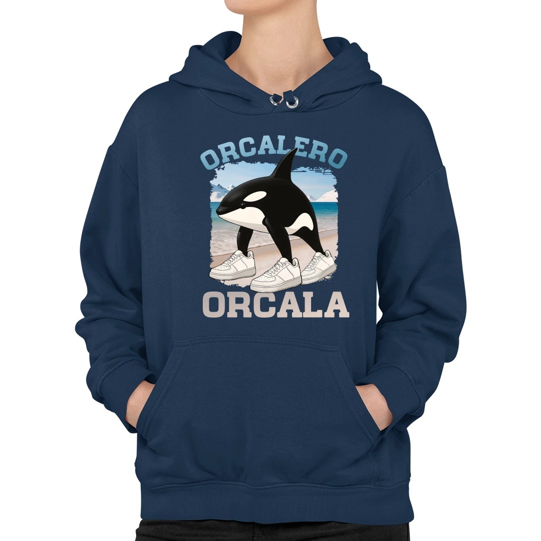 Orcalero Orcala Italian Brain Rot orka v botách mikina pro dospívající dívku L