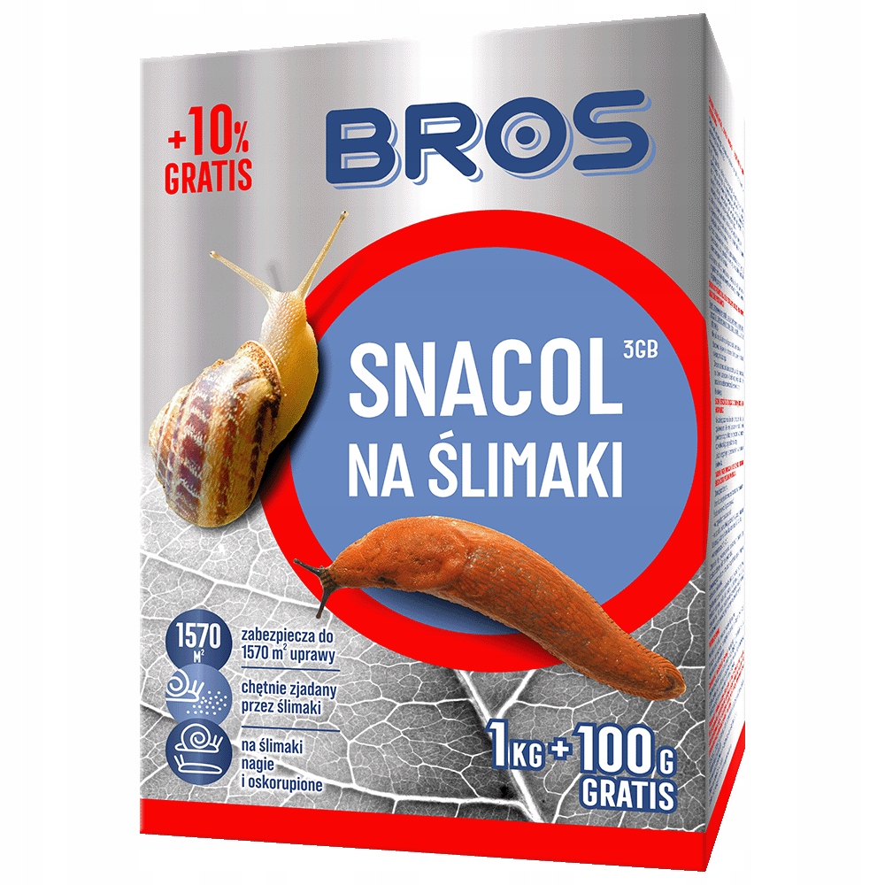 SNACOL ŚRODEK NA ŚLIMAKI 1kg BROS