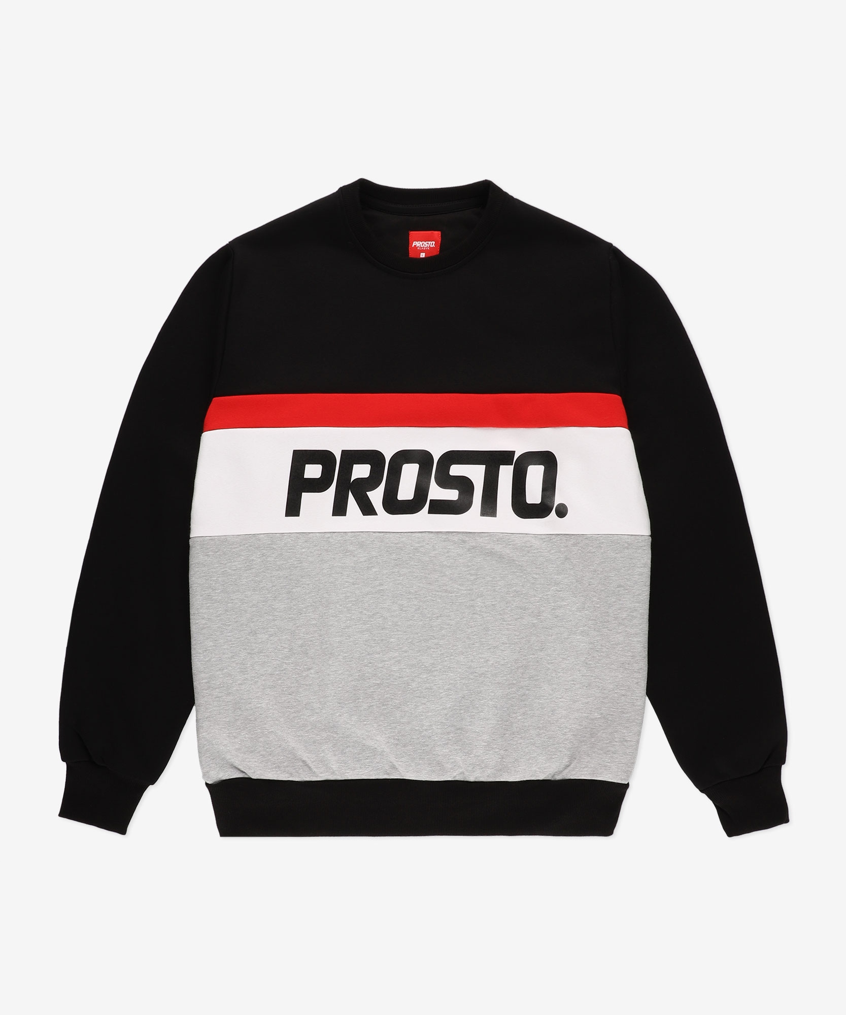 

Męska czarna bluza bez kaptura Prosto Edore S