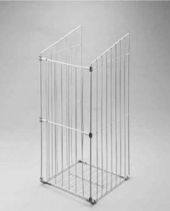 Kosz na bieliznę do frontu SREBRNY 400mm W-8201 Kod producenta W-8201-400